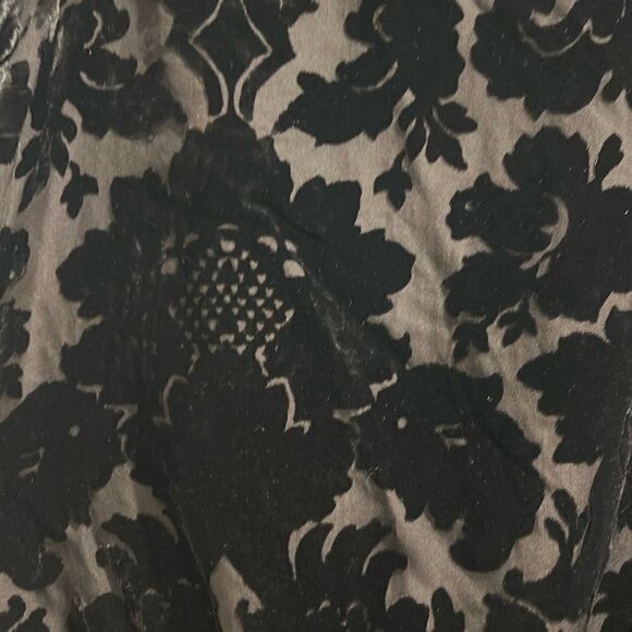 Parker Black Mixed Fabric Dress, Size Large - Picture 7 of 13